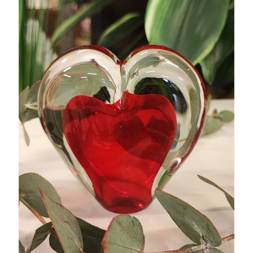 corazón en cristal para decoración